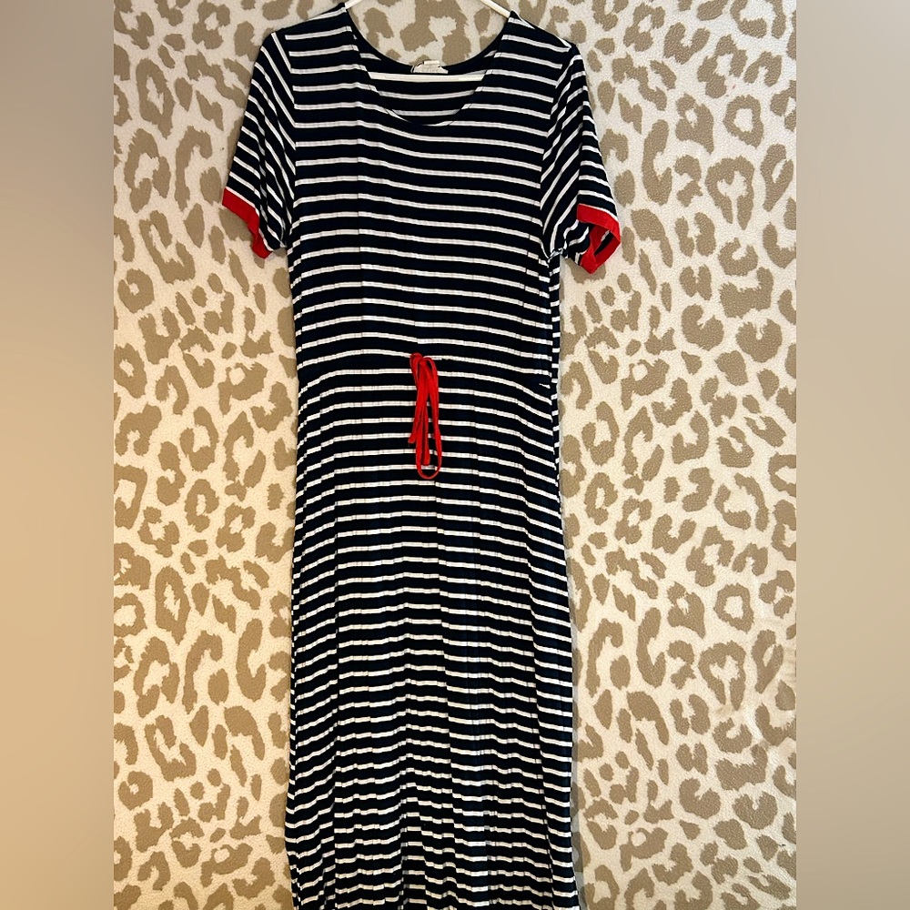 Long Striped Maxi Dress